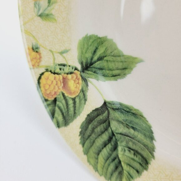 Spode Fruit Haven Bread Plate Butterfly Bee Fruit & Leaves, Fall Autumn Dishes - Picture 7 of 13